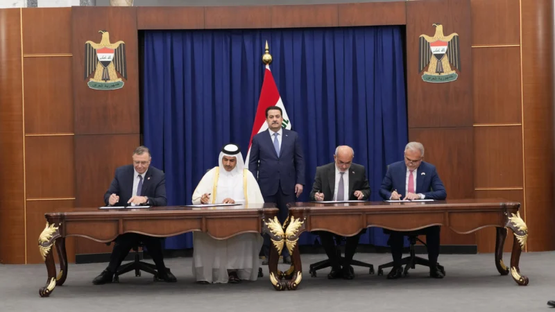 العراق يوقع عقوداً رئيسية ضمن مشروع “تنمية الغاز المتكامل” في حقل أرطاوي بالبصرة
