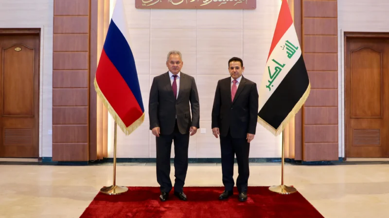 الأعرجي وشويغو يبحثان تحضيرات اللقاء المرتقب بين السوداني وبوتين في موسكو