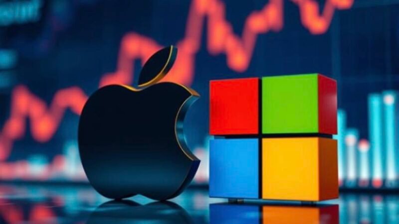 شركتا Apple وMicrosoft تصلان إلى 4 تريليونات دولار في القيمة السوقية