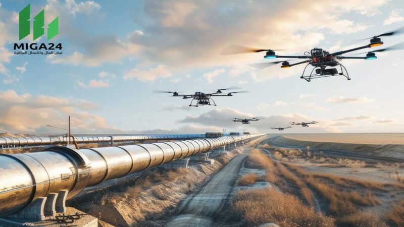 شرطة الطاقة تبدأ باستخدام الطائرات المسيرة لمراقبة الأنابيب والحقول النفطية