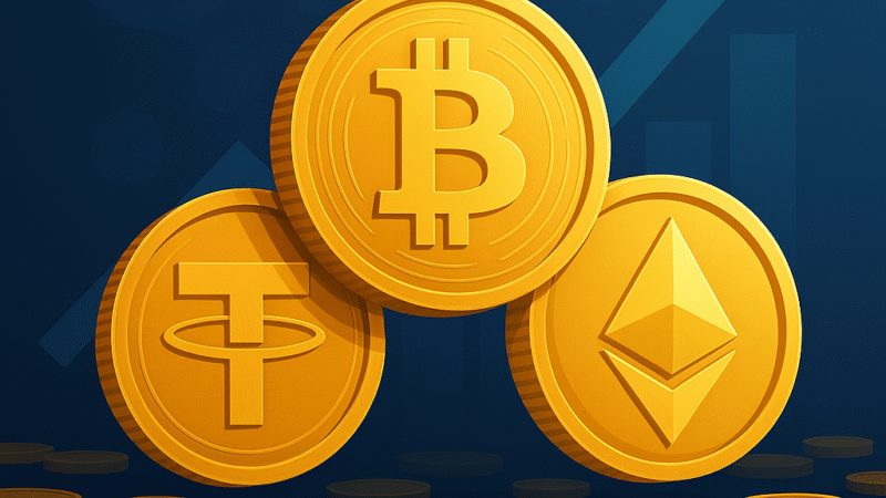 القيمة السوقية للعملات المشفّرة ترتفع إلى 4.3 تريليون دولار مع صعود البيتكوين والإيثر