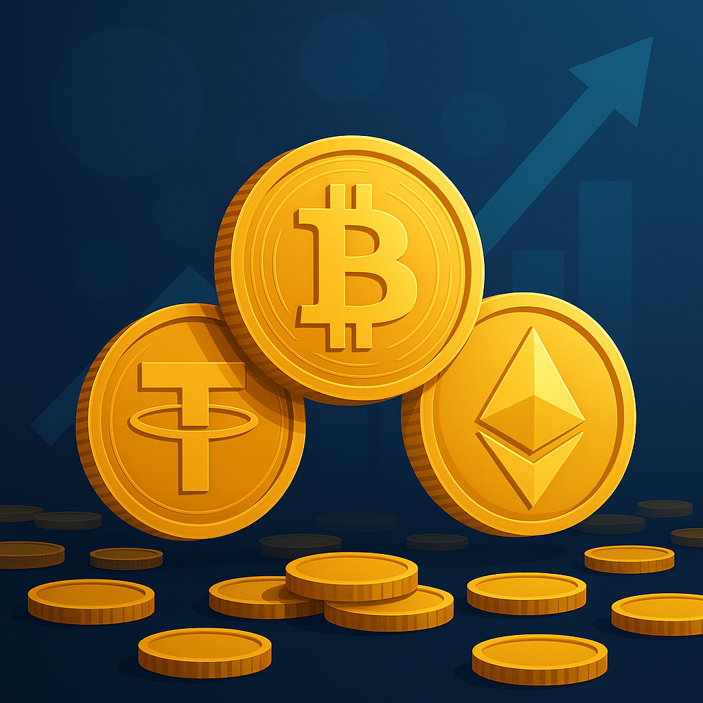القيمة السوقية للعملات المشفّرة ترتفع إلى 4.3 تريليون دولار مع صعود البيتكوين والإيثر