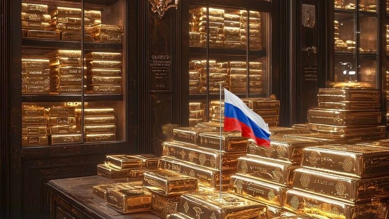 حصة الذهب في احتياطيات روسيا ترتفع إلى أعلى مستوى منذ 1995