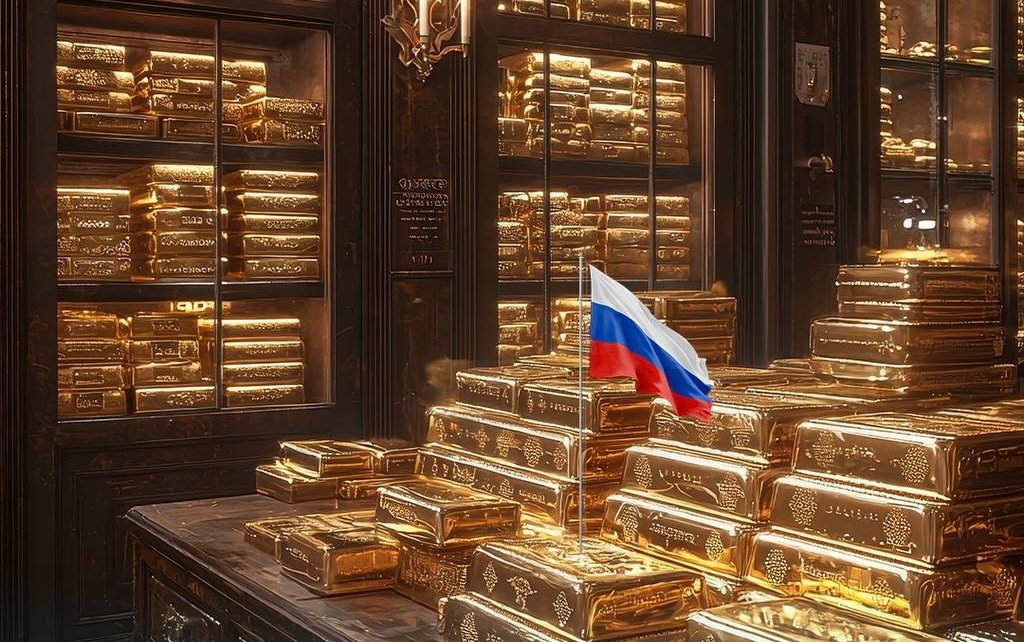 حصة الذهب في احتياطيات روسيا ترتفع إلى أعلى مستوى منذ 1995