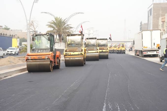 استمرار العمل في مشروع تطوير شارع القدس من قبل أمانة بغداد