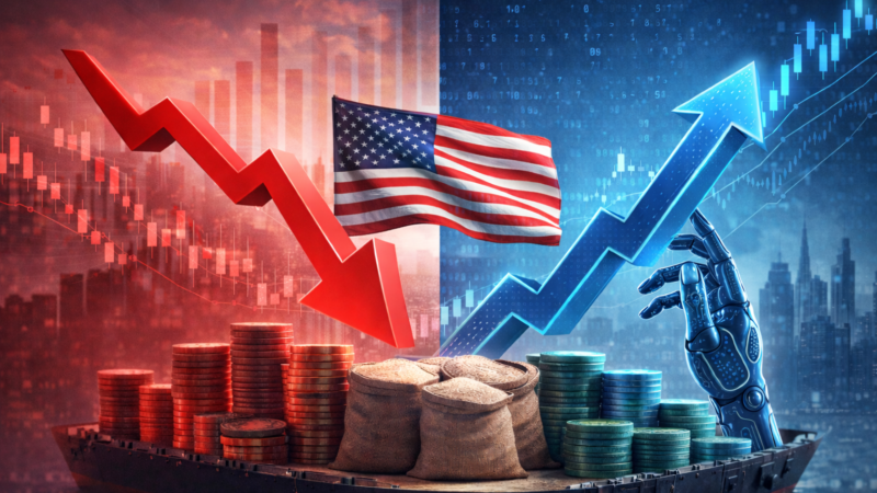 بلومبرغ: تباين حاد في أداء الأسهم الأميركية خلال 2025 مع صعود شركات الذكاء الاصطناعي.