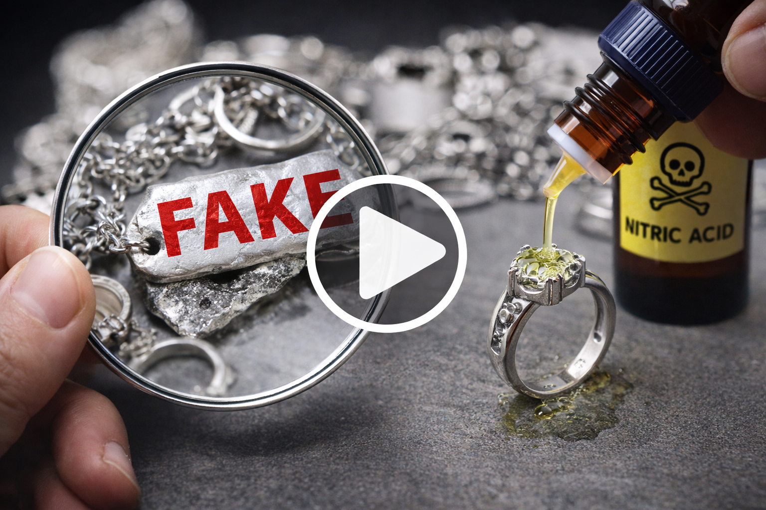 كيف تكشف الفضة المزيفة ؟ 