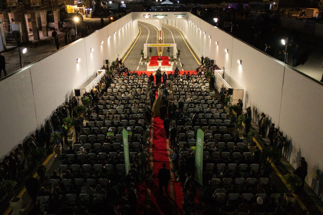 العتبة العلوية تفتتح مشروع نفقي الرسول والطوسي بطول ألف متر لتخفيف زخم الزائرين.